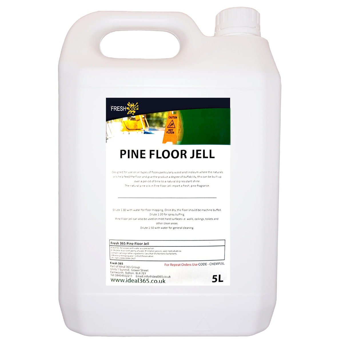 Fresh 365 pine floor jell 5 litre 