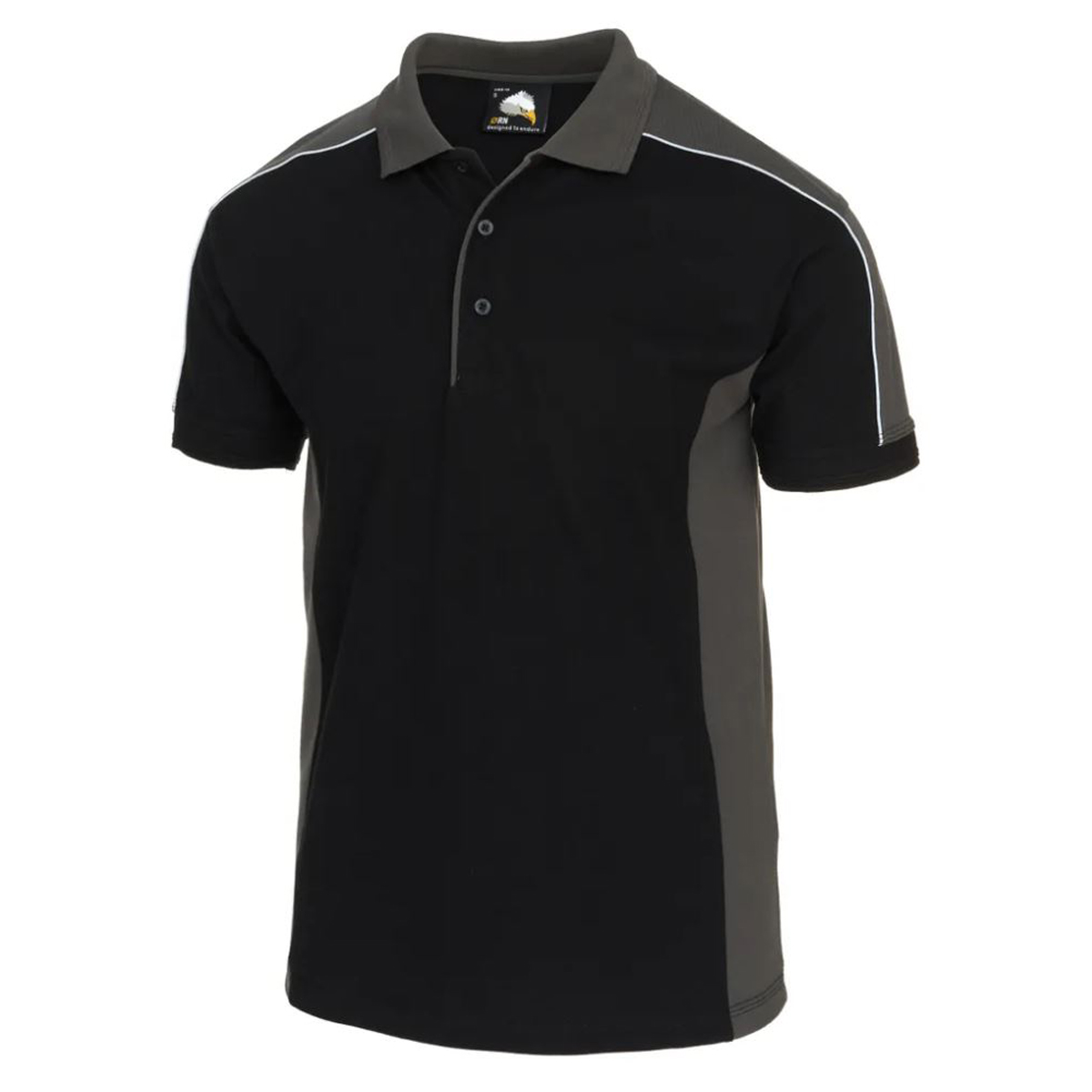 Avocet poloshirt - black / graphite - small
