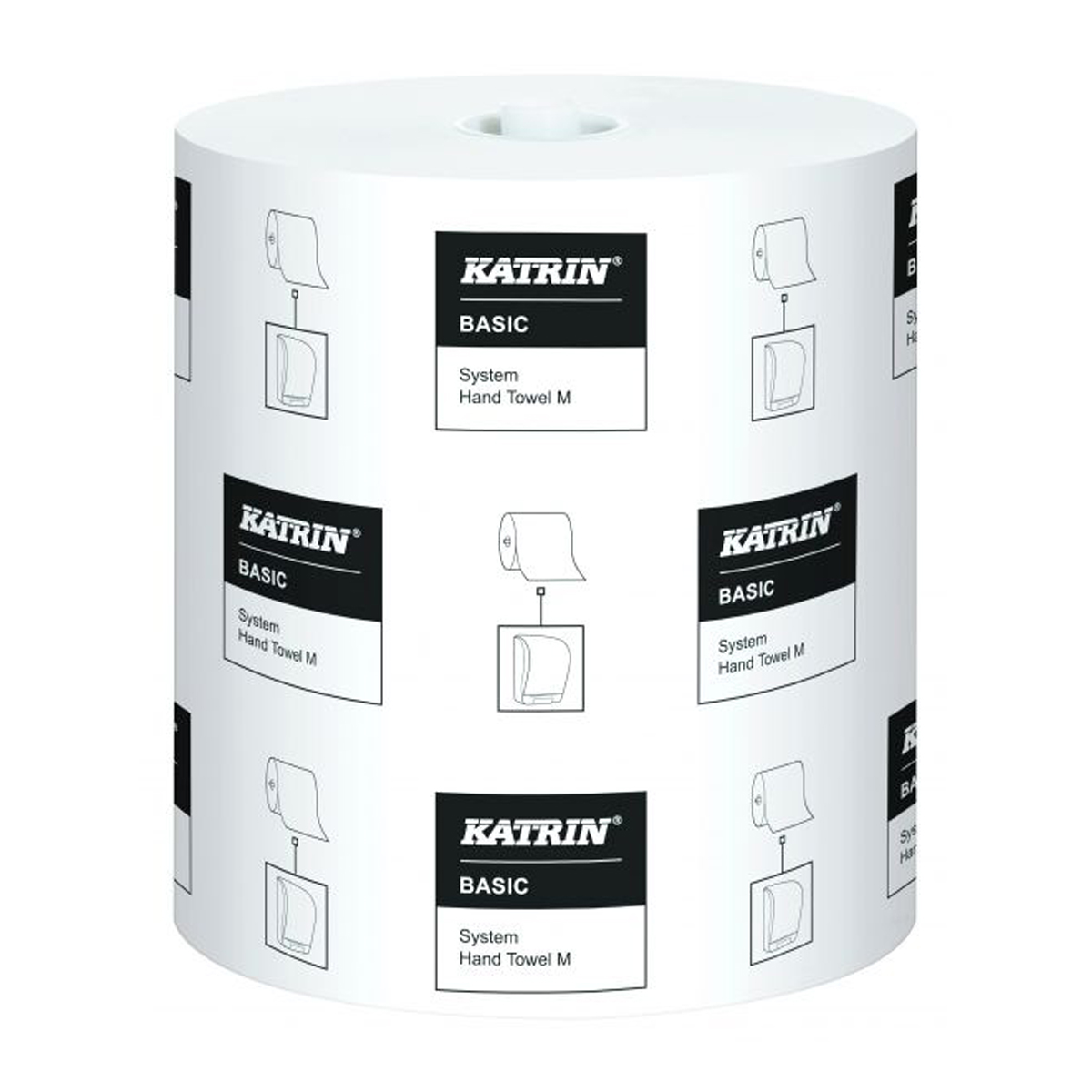 Katrin basic system towel m 1 ply - pack of 6 (46020)