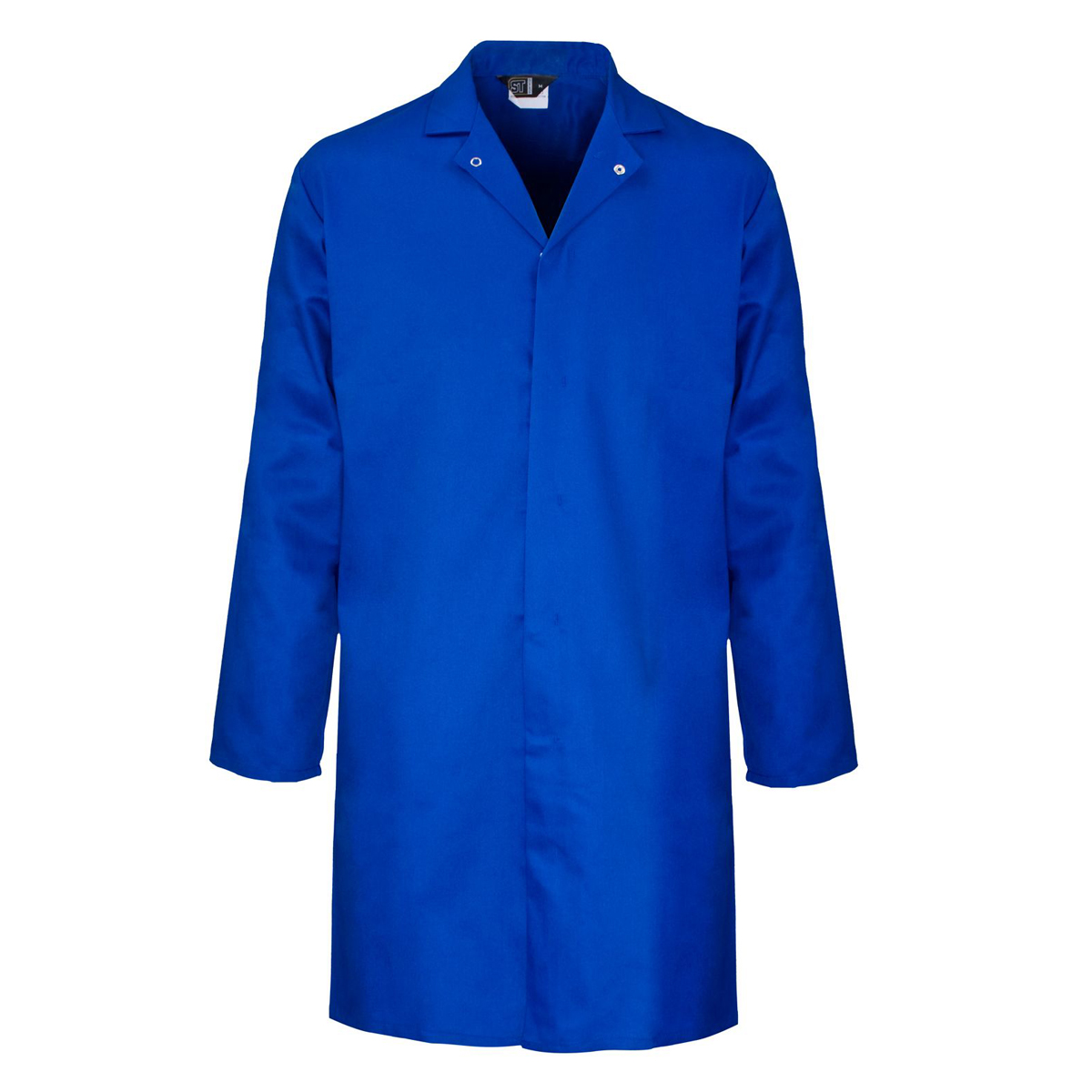 Polycotton food coat - blue - 4xl