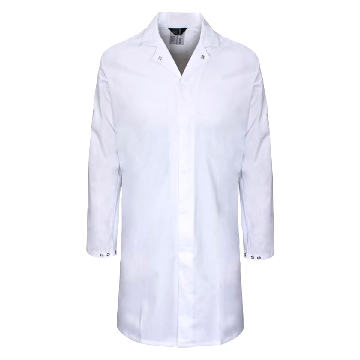 Polycotton food coat - white - small