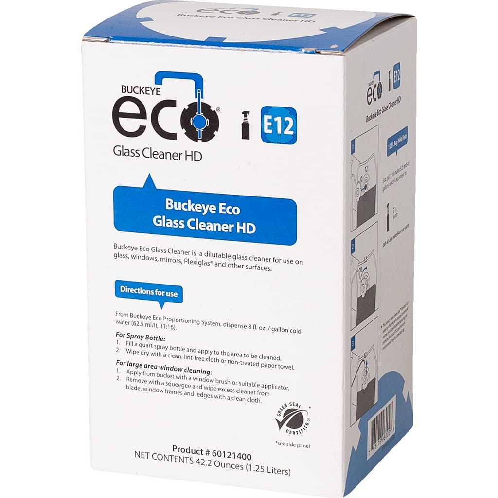Ideal 365 E12 buckeye eco hd glass cleaner pack of 4