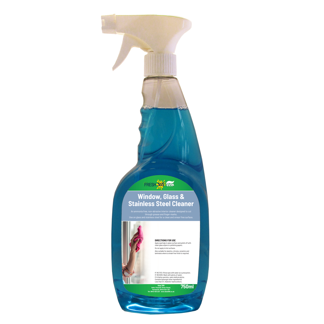Fresh 365 window, glass & stainless steel cleaner 750ml