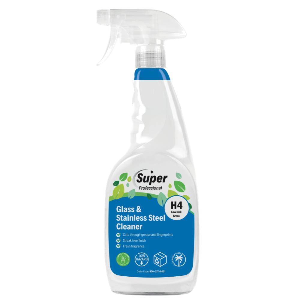 Super professional h4 glass & stainless-steel cleaner 750ml