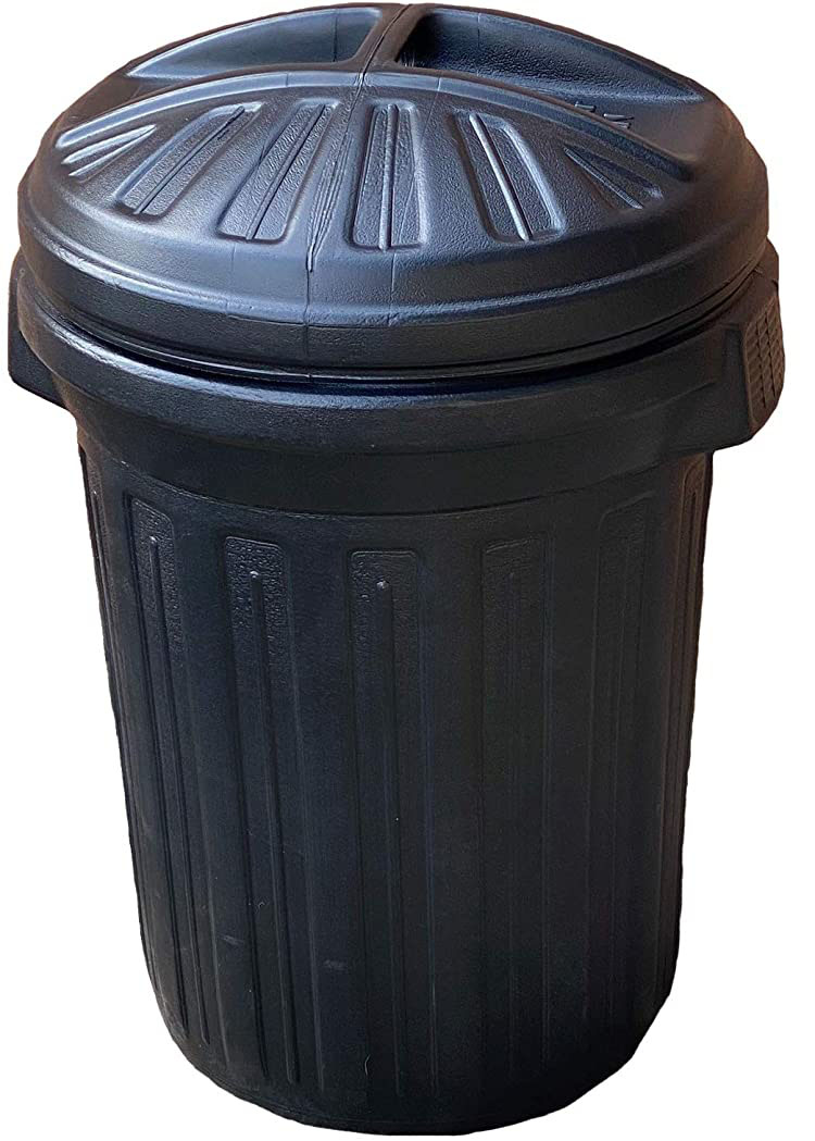 80 litre black bin shatterproof with lid 