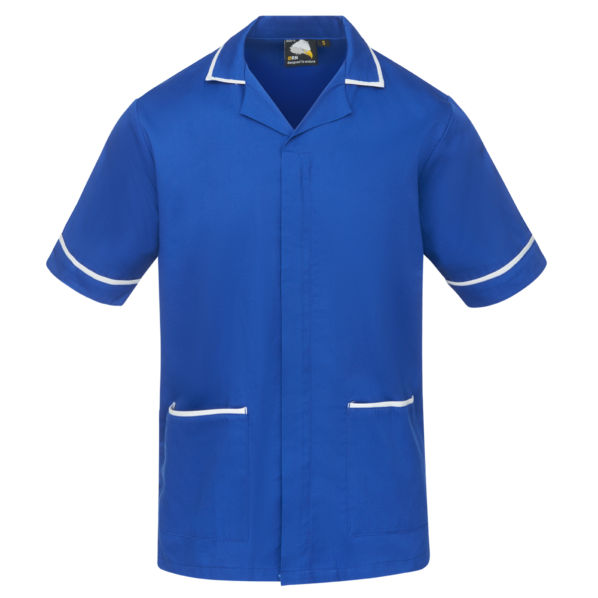 Darwin male tunic - xl - royal with white trim