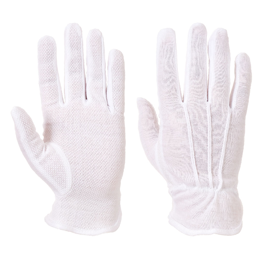Portwest a080 microdot glove white - large