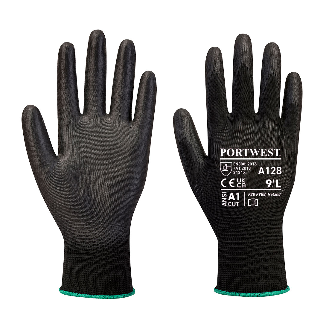 Portwest a128 pu palm glove latex free - xs