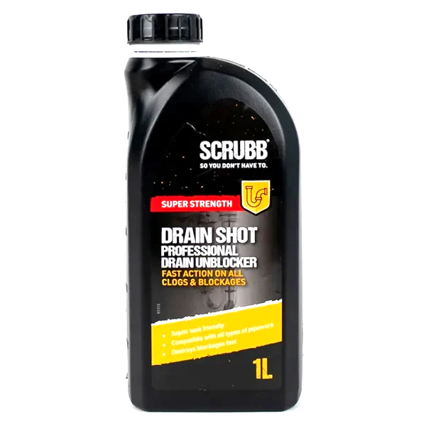 Scrubb b99 drain shot professional drain unblocker 1 litre