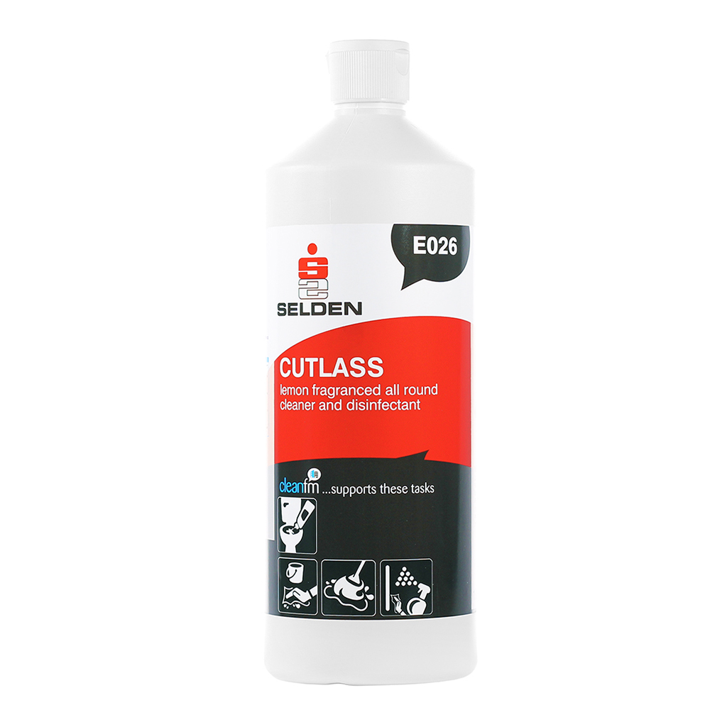 E026 cutlass washroom cleaner & disinfectant 1 litre