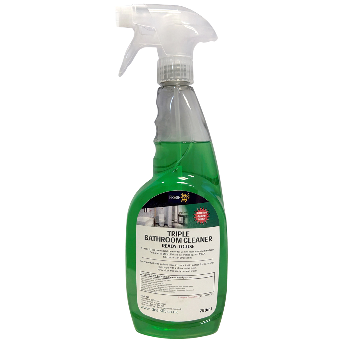 Fresh 365 triple bathroom cleaner rtu spray 750ml 