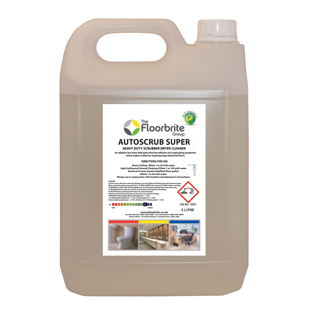 Floorbrite autoscrub super heavy duty scrubber dryer cleaner 5l