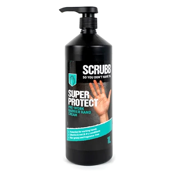 Scrubb h21 super protect barrier hand cream 1 litre (pump top)
