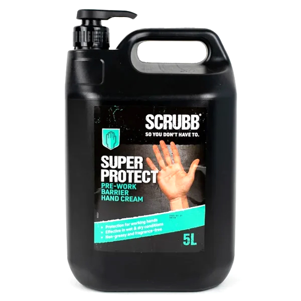 Scrubb h21 super protect barrier hand cream 5 litres (pump top)