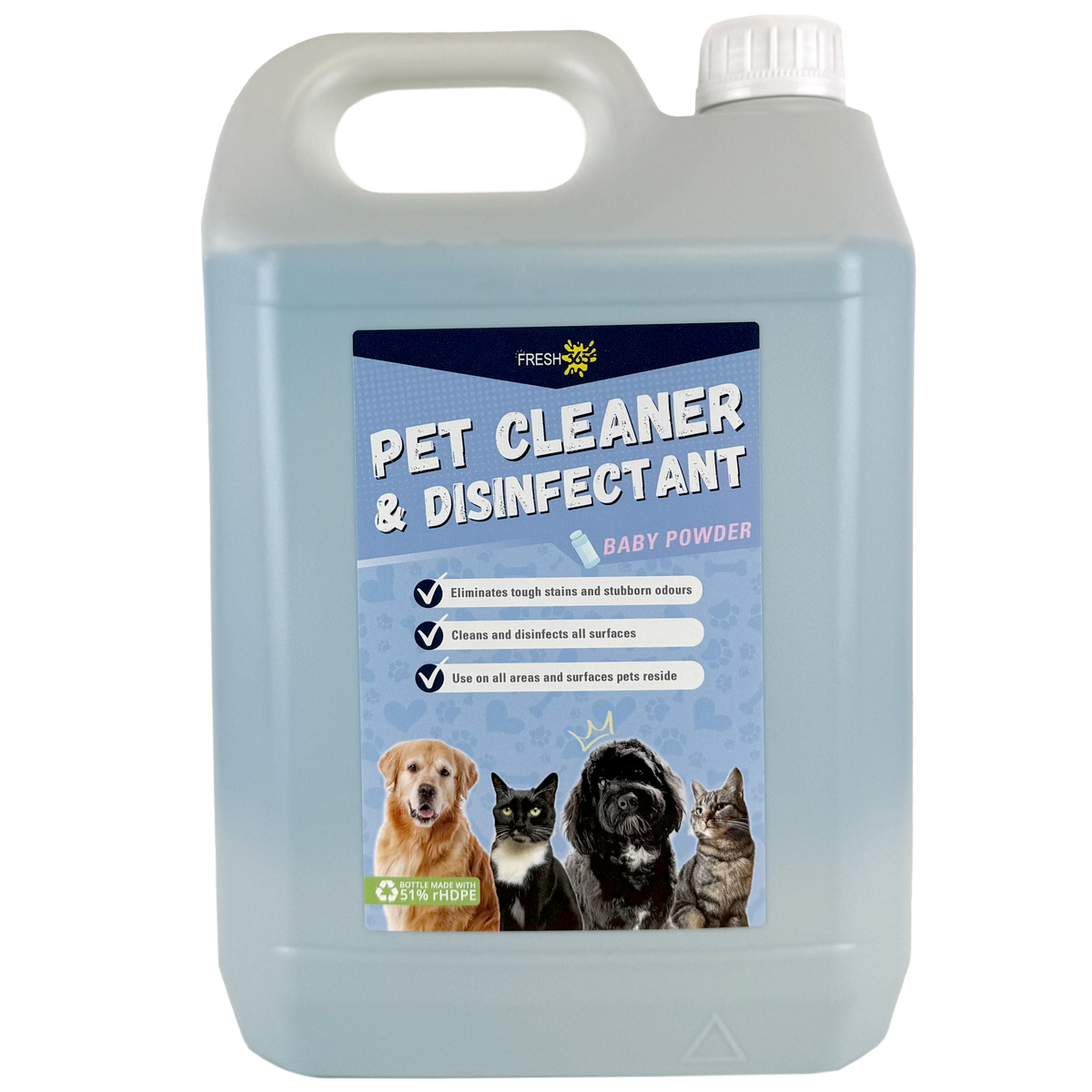 Baby powder pet friendly disinfectant 5 litres