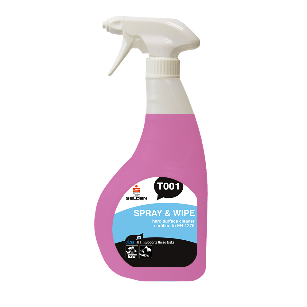T001 spray and wipe hard surface cleaner 750ml