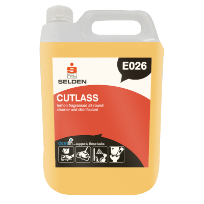 E026 cutlass washroom cleaner & disinfectant 5 litres